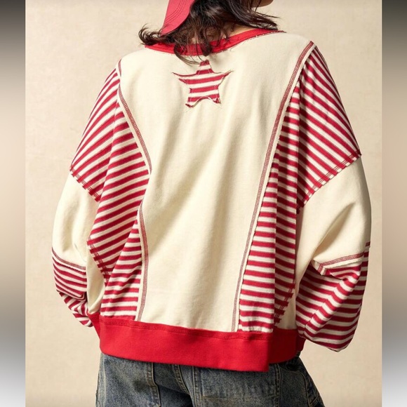 Patriotic USA Flag Sweatshirt - Picture 3 of 4